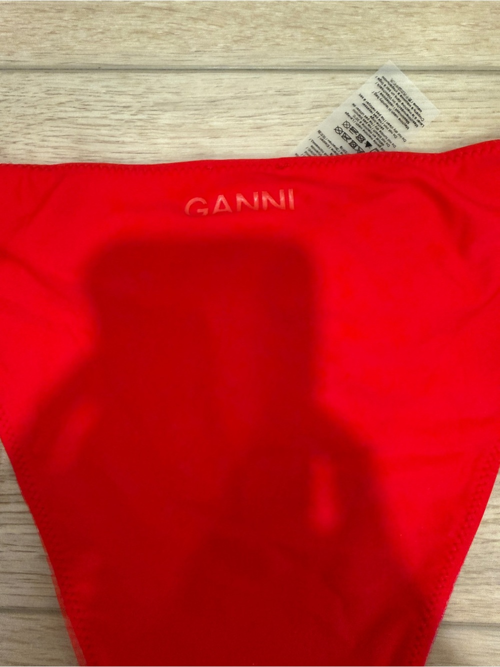 Ganni Red Triangle String Bikini - Picture 5 of 5